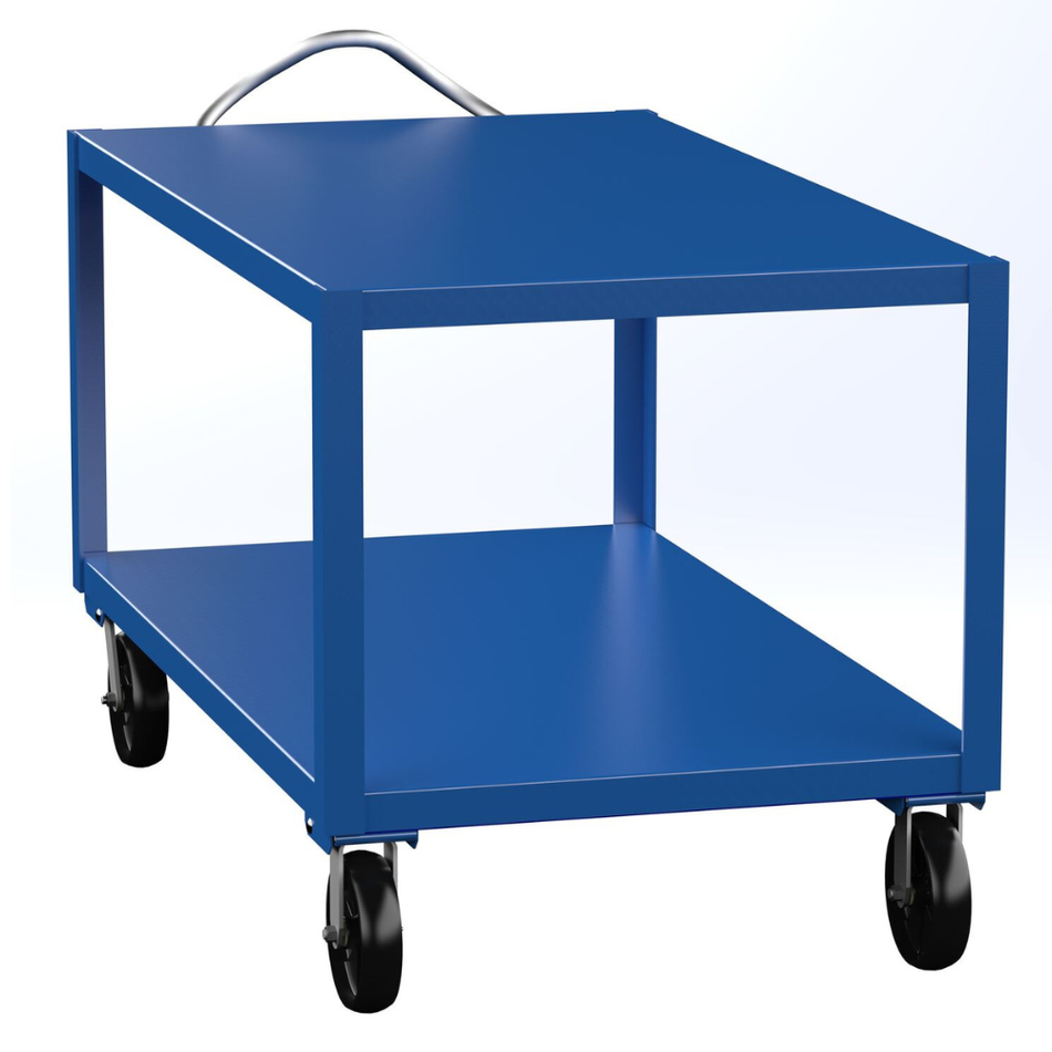 4000 Lb Steel Heavy Duty Ergo Handle Cart with GFN Casters – DH-PH4-3460 – Vestil