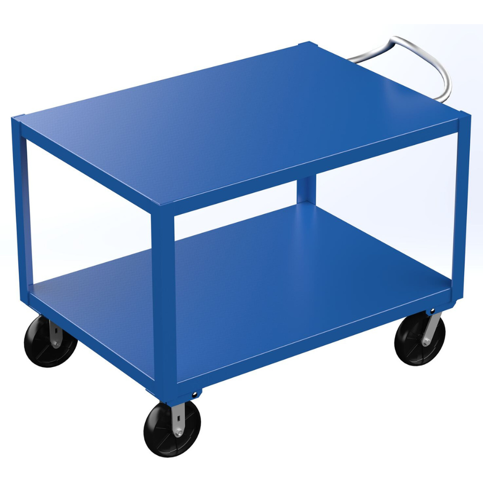 4000 Lb Steel Heavy Duty Ergo Handle Cart with GFN Casters – DH-PH4-3448 – Vestil