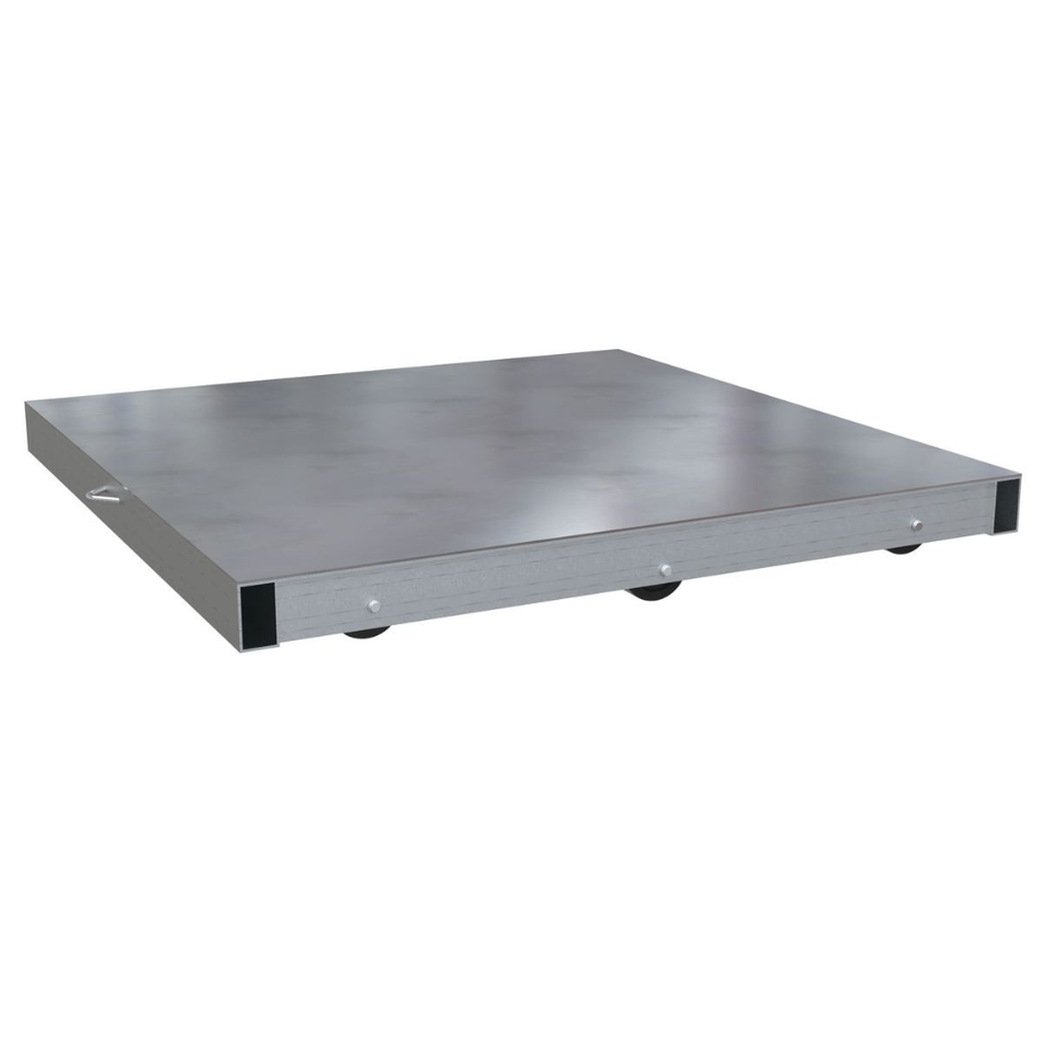 4000 Lb. Aluminum Pallet Dolly with Solid Top Tilt – DOL-ST-4848-6T – Vestil