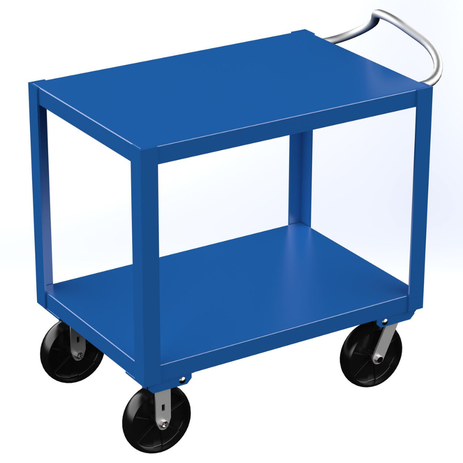 4000 Lb Steel Platform Heavy Duty Ergo Handle Cart with GFN Casters – DH-PH4-2436 – Vestil