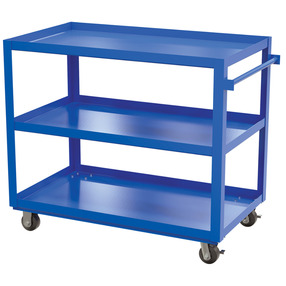 1,000 Lb. Steel Service Cart with 3 Shelves – SCS3-2848 – Vestil