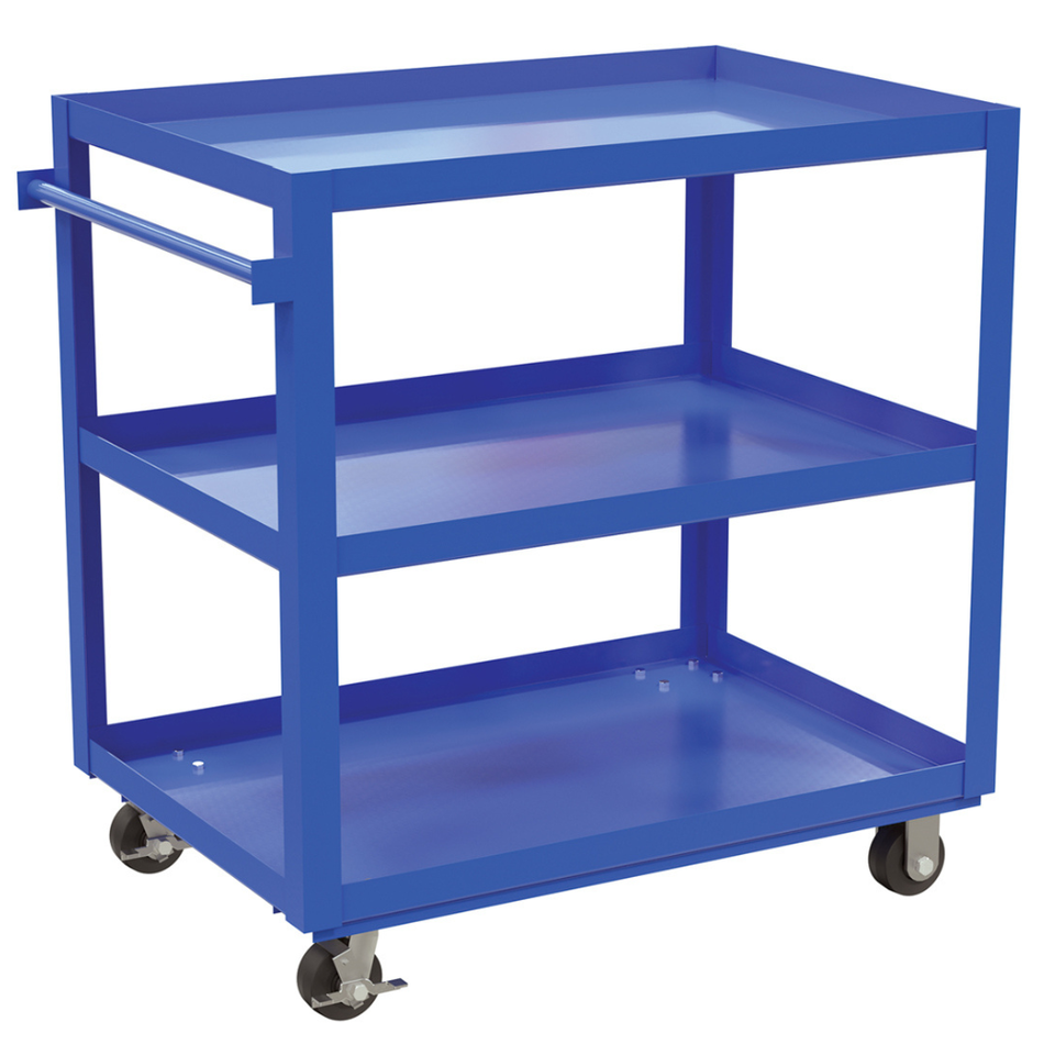 1,000 Lb. Steel Service Cart with 3 Shelves – SCS3-2840 – Vestil