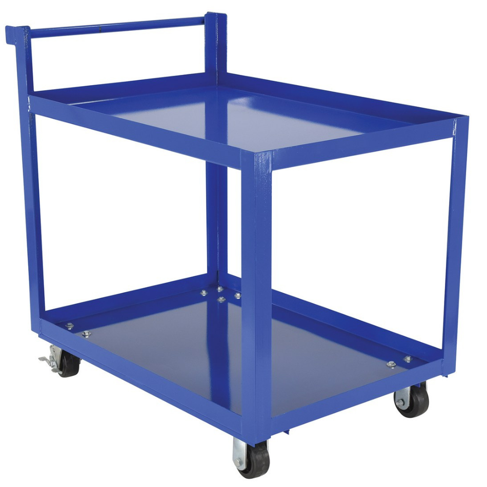1,000 Lb. Steel Service Cart with 2 Shelves – SCS2-2840 – Vestil