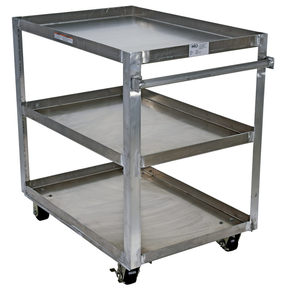 660 Lb. Aluminum Service Cart with 3 Shelves – SCA3-2840 – Vestil