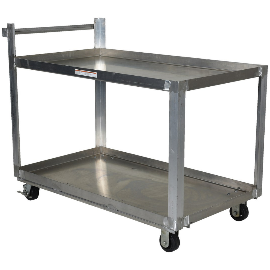 660 Lb. Aluminum Service Cart with 2 Shelves – SCA2-2848 – Vestil