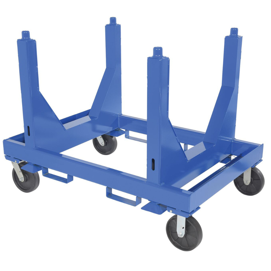 5000 Lb. Steel Heavy Duty V-Bottom Stackable Material Cart – SPC-3654-VB – Vestil