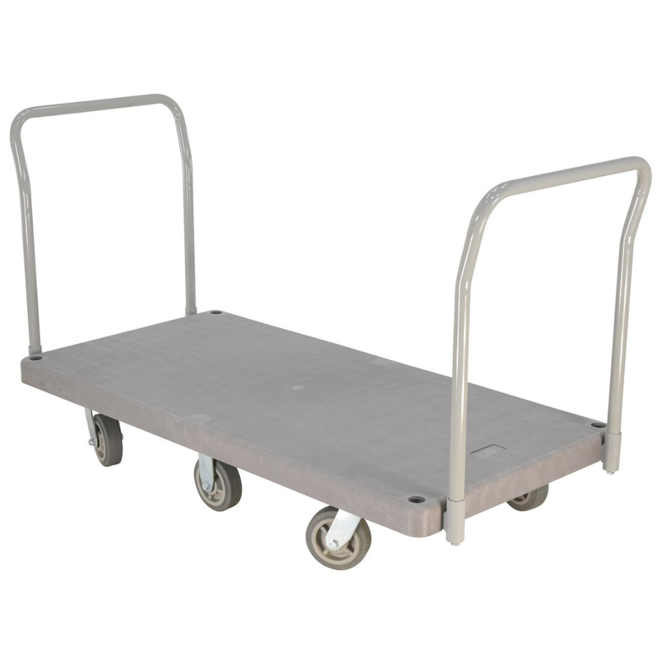 3000 Lb. Plastic Heavy Duty Platform Truck with 2 Handles – PPT-3-62 – Vestil