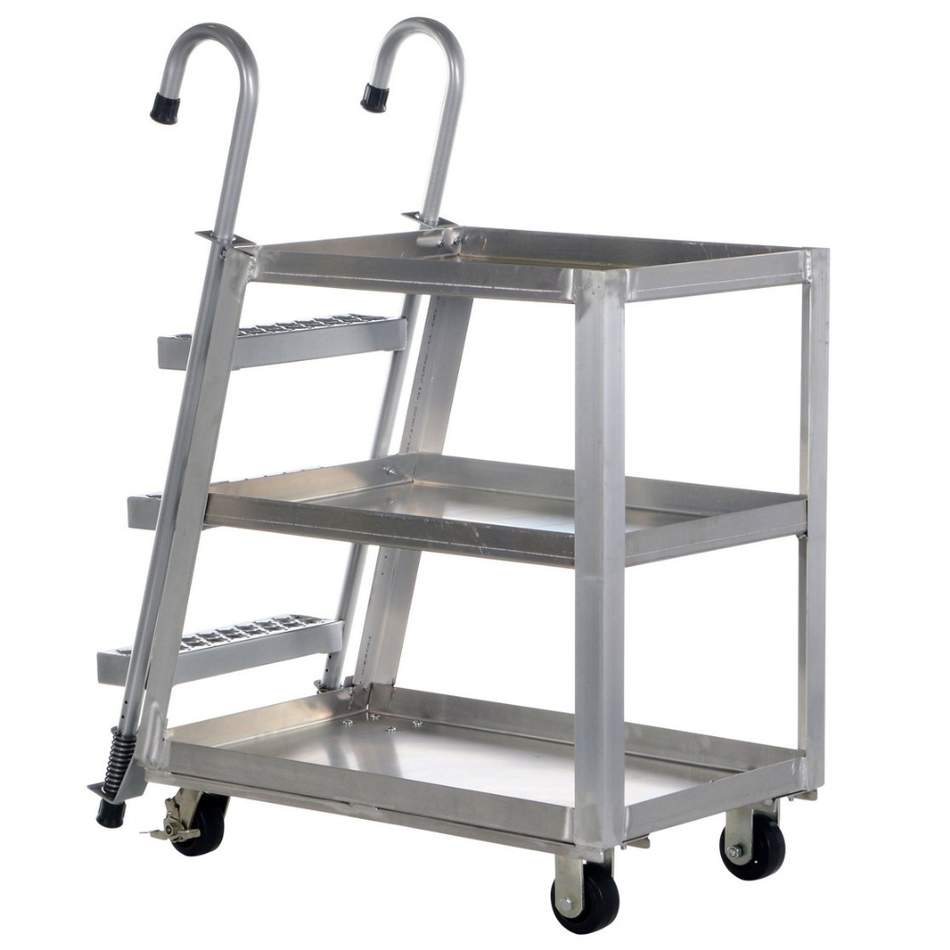 1,000 Lb. Aluminum Stock Picker with Steel Ladder  – SPA3-2840 - Vestil