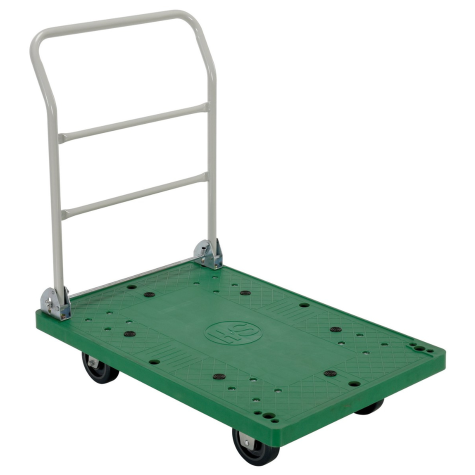 500 Lb. Plastic Platform Truck with Folding Handle – FPT-2537 – Vestil