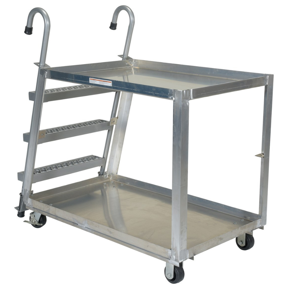 660 Lb. Aluminum Stock Picker with Steel Ladder – SPA2-2848 – Vestil