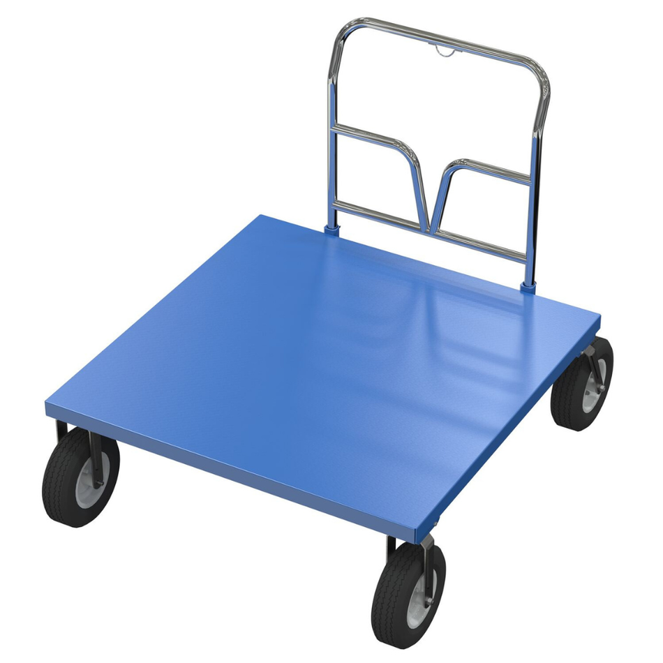 1500 Lb. Steel Pneumatic Tire Platform Cart – PNU-4848 – Vestil