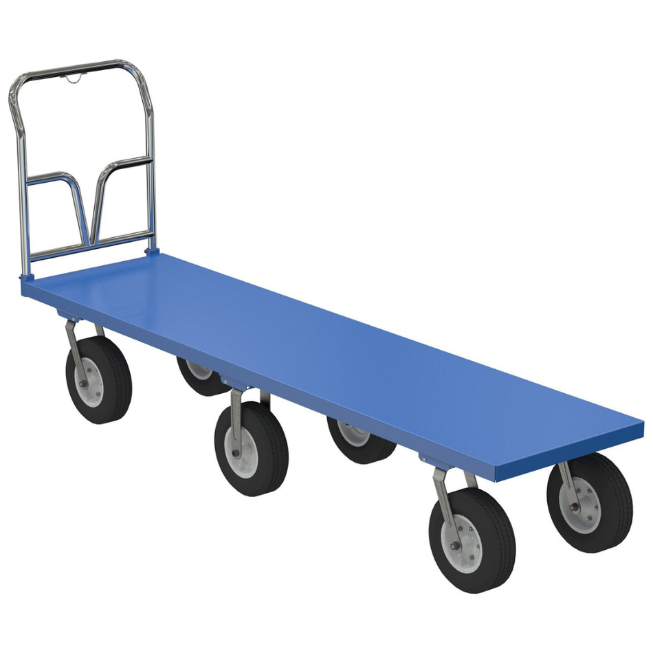 1500 Lb. Steel Pneumatic Tire Platform Cart – PNU-2496 – Vestil