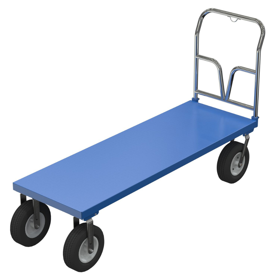 1500 Lb. Steel Pneumatic Tire Platform Cart – PNU-2472 – Vestil