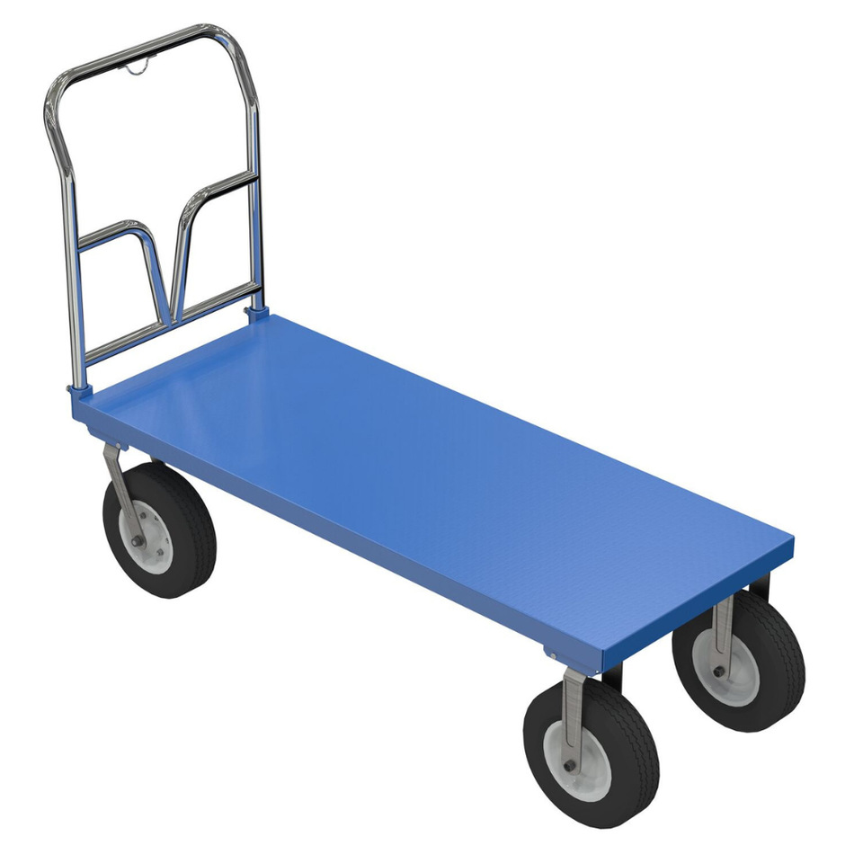 1500 Lb. Steel Pneumatic Tire Platform Cart – PNU-2460 – Vestil