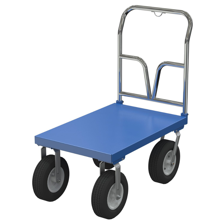1500 Lb. Steel Pneumatic Tire Platform Cart – PNU-2436 – Vestil
