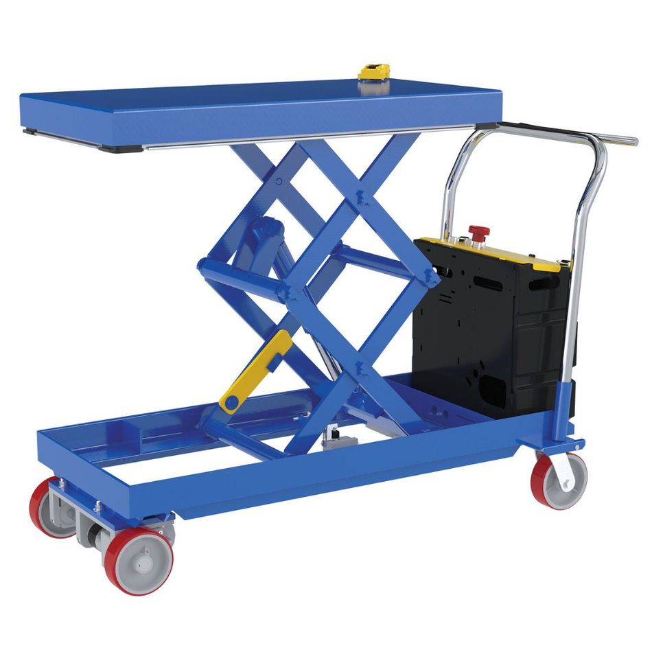 750 Lb. Steel Traction Drive Electric Hydraulic Elevating Cart – CARTD-750-2040-CTD – Vestil