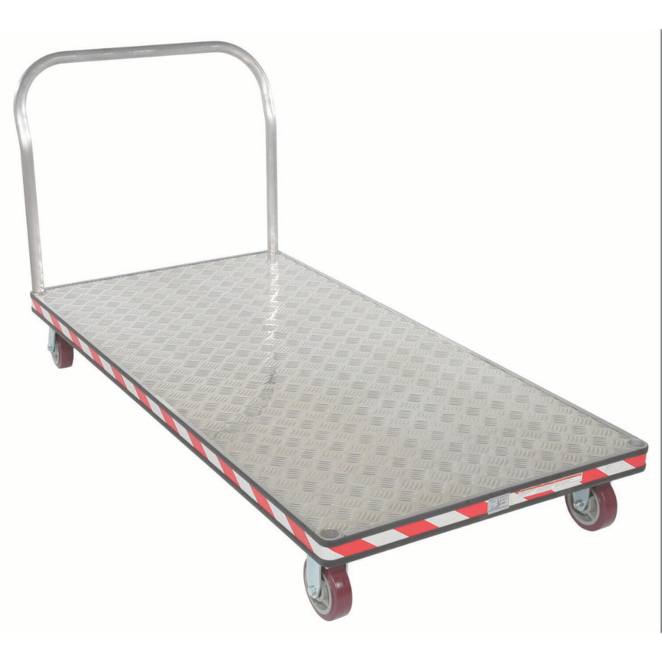 3600 Lb. Aluminum Heavy Duty Tread Plate Platform Truck – ATP-C-3672 – Vestil