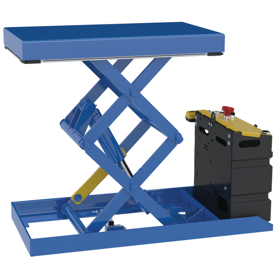 1000 Lb. Steel Double Scissor Lift Table with DC Power – SCTABD-1000-2033-DC – Vestil