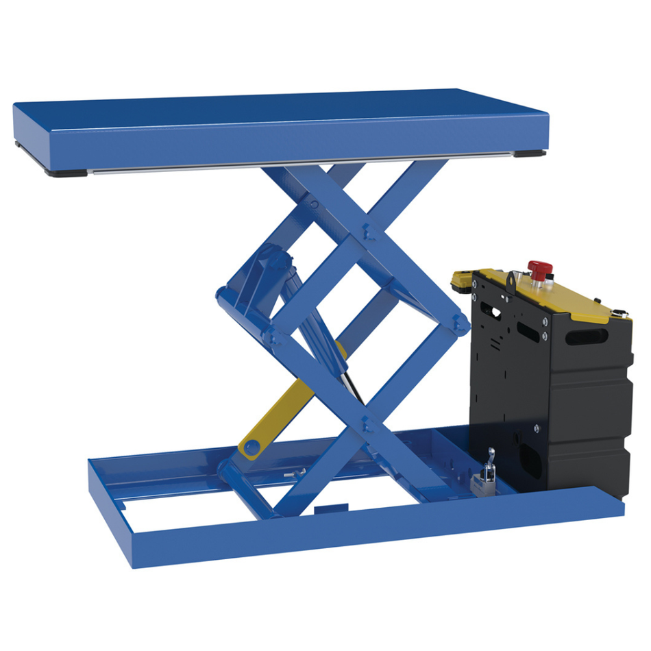 750 Lb. Steel Double Scissor Lift Table with DC Power – SCTABD-750-2040-DC – Vestil