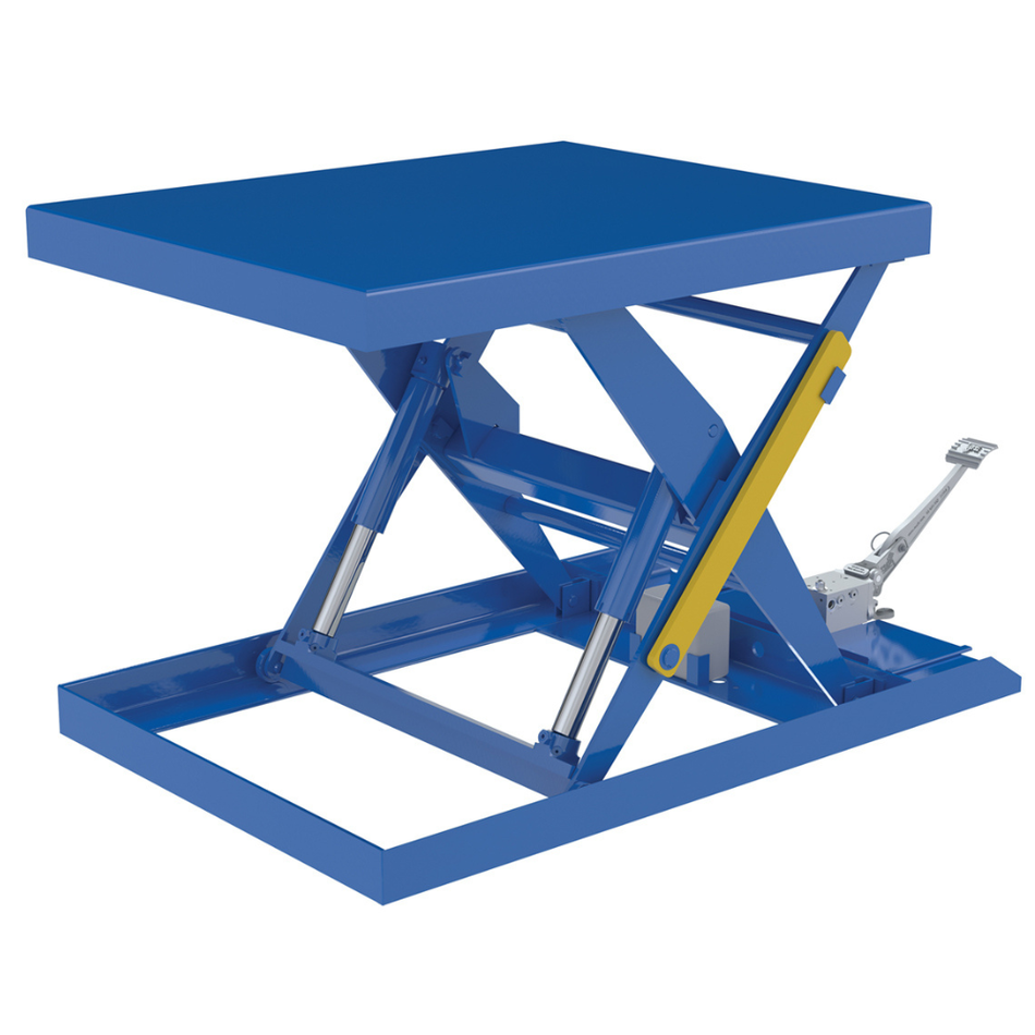 2000 Lb. Steel Scissor Lift Table Foot Pump – SCTAB-2000-3240-FP – Vestil