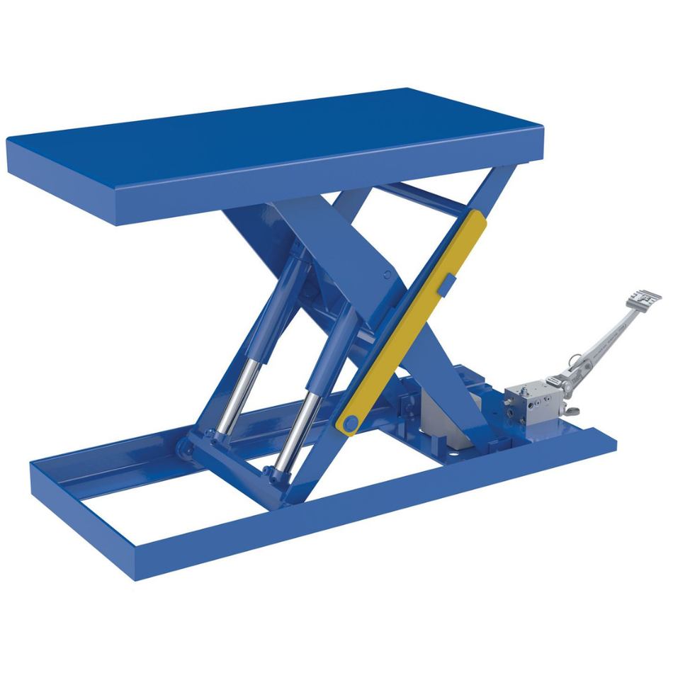 2,000 Lb. Steel Scissor Lift Table with Foot Pump – SCTAB-2000-2040-FP – Vestil