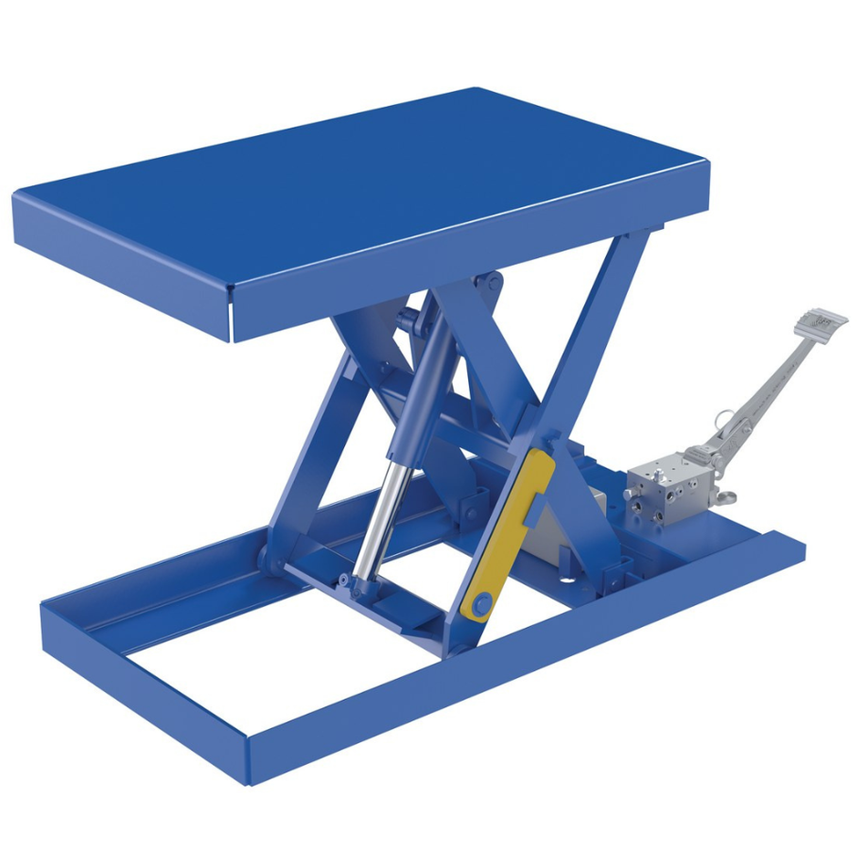 500 Lb. Steel Scissor Lift Table Foot Pump – SCTAB-500-2033-FP – Vestil