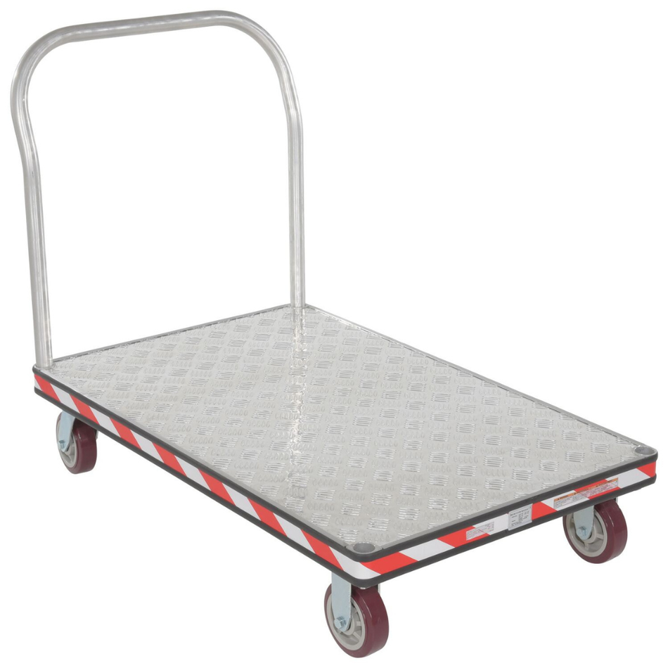 3600 Lb. Aluminum Heavy Duty Tread Plate Platform Truck – ATP-C-3048 – Vestil