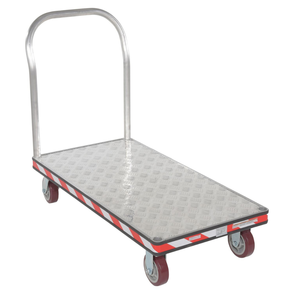3600 Lb. Aluminum Heavy Duty Tread Plate Platform Truck – ATP-C-2448 – Vestil