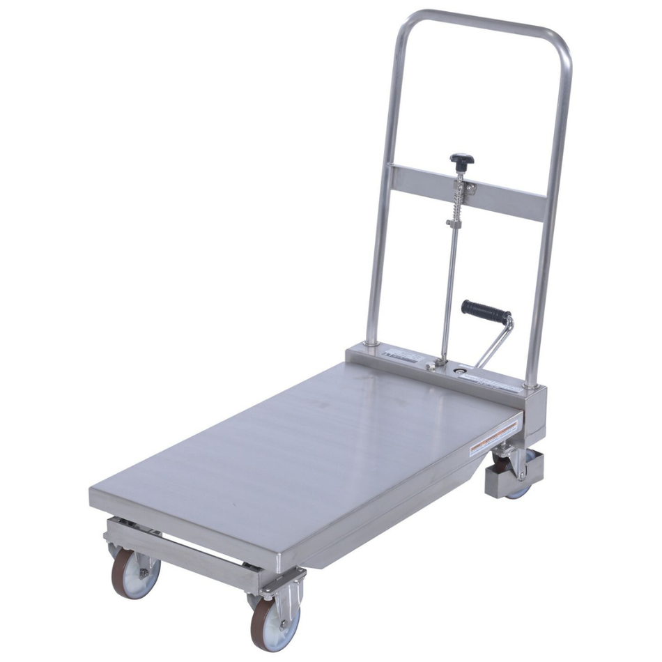 330 Lb. Stainless Steel Hydraulic Cart - CART-330-SS – Vestil