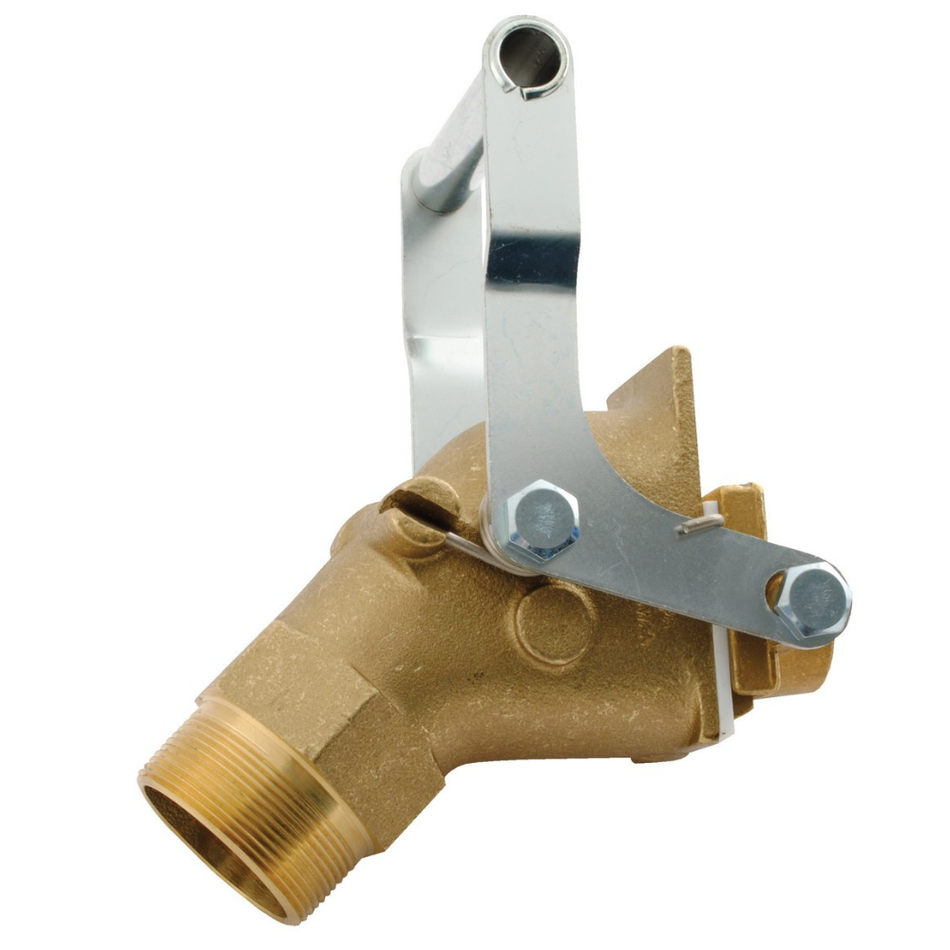 Brass Jumbo Manual Drum Faucet – 2 in. Bung – JDFT-B – Vestil