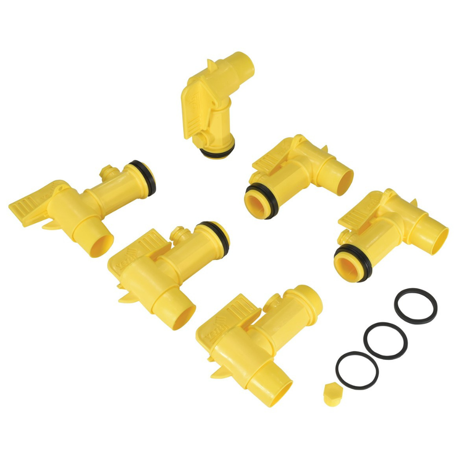 Polyethylene Jumbo Manual Drum Faucet – 2 in. Bung – 6 Pack – JDFT-6PKG – Vestil