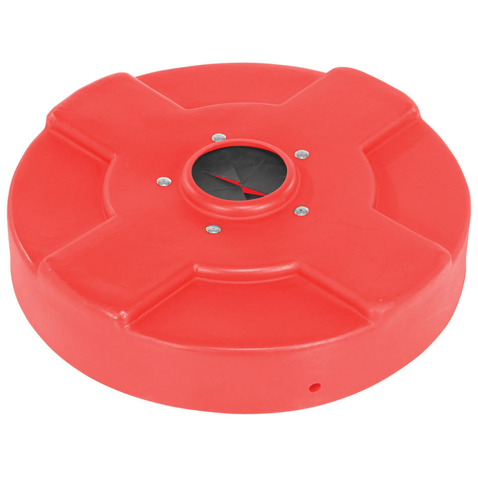 Low Density Polyethylene Drum Recycling Lid with Flaps – 30 Gallon – DC-P-30-CANF-RD – Vestil