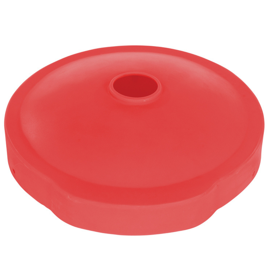 Low Density Polyethylene Drum Recycling Lid with Flap – 55 Gallon – DC-P-55-CAN-UF-RD – Vestil