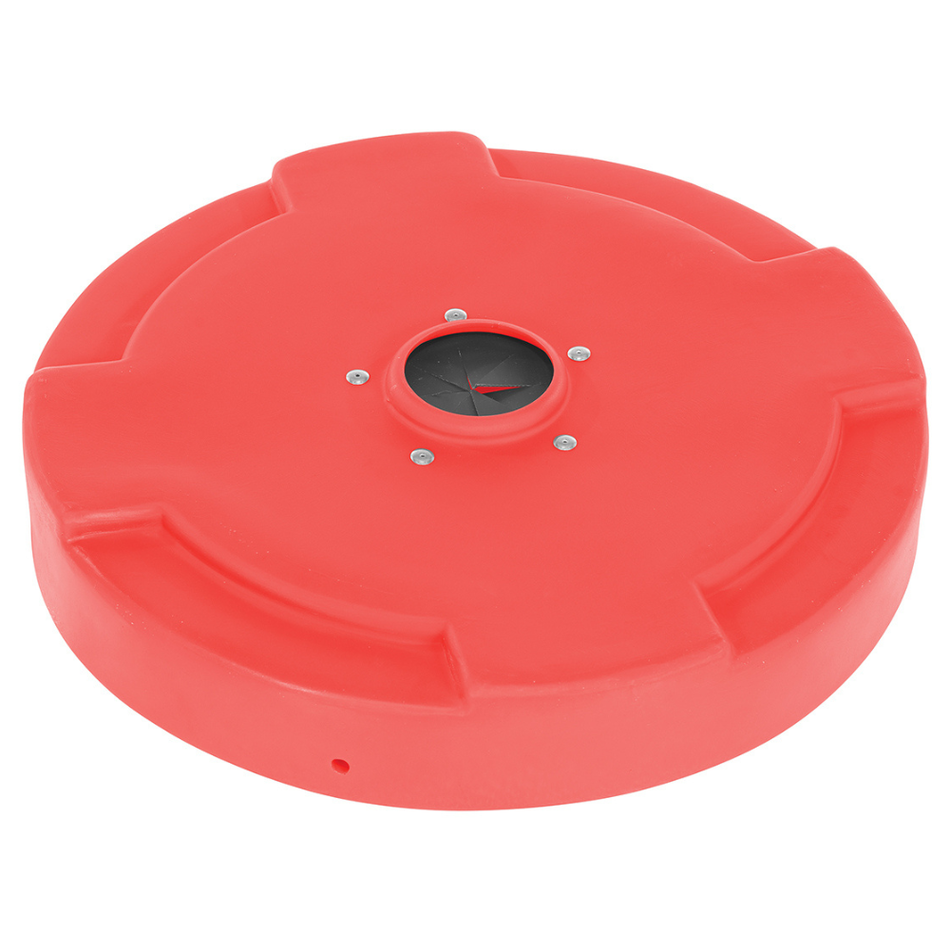 55 Gallon Low-Density Polyethylene Drum Recycling Lid with Flaps – DC-P-55-CANF-RD – Vestil