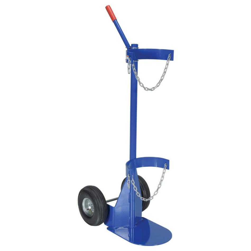 Steel Portable Economy Cylinder Lifter with Pneumatic Wheels – 500 Lb. Capacity – CYL-D-1-PN – Vestil