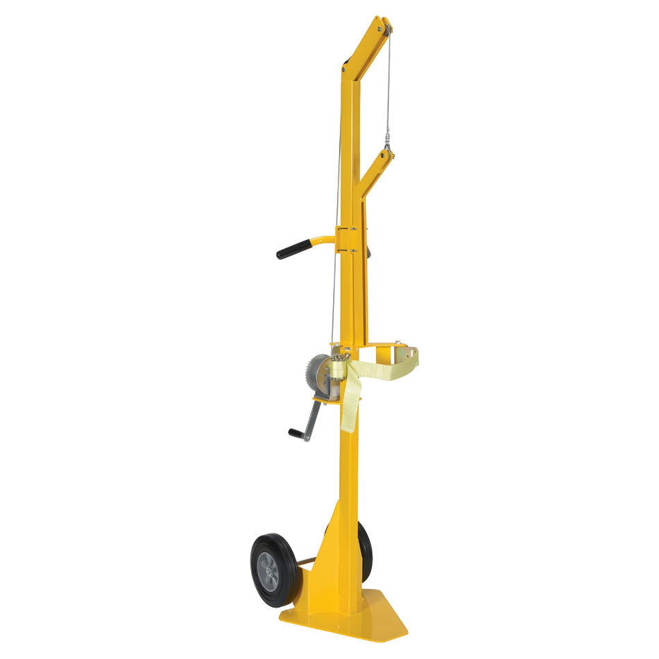 Steel Portable Cylinder Lifter with Hard Rubber Wheels – 300 Lb. Capacity – CYL-LT-1-HR – Vestil