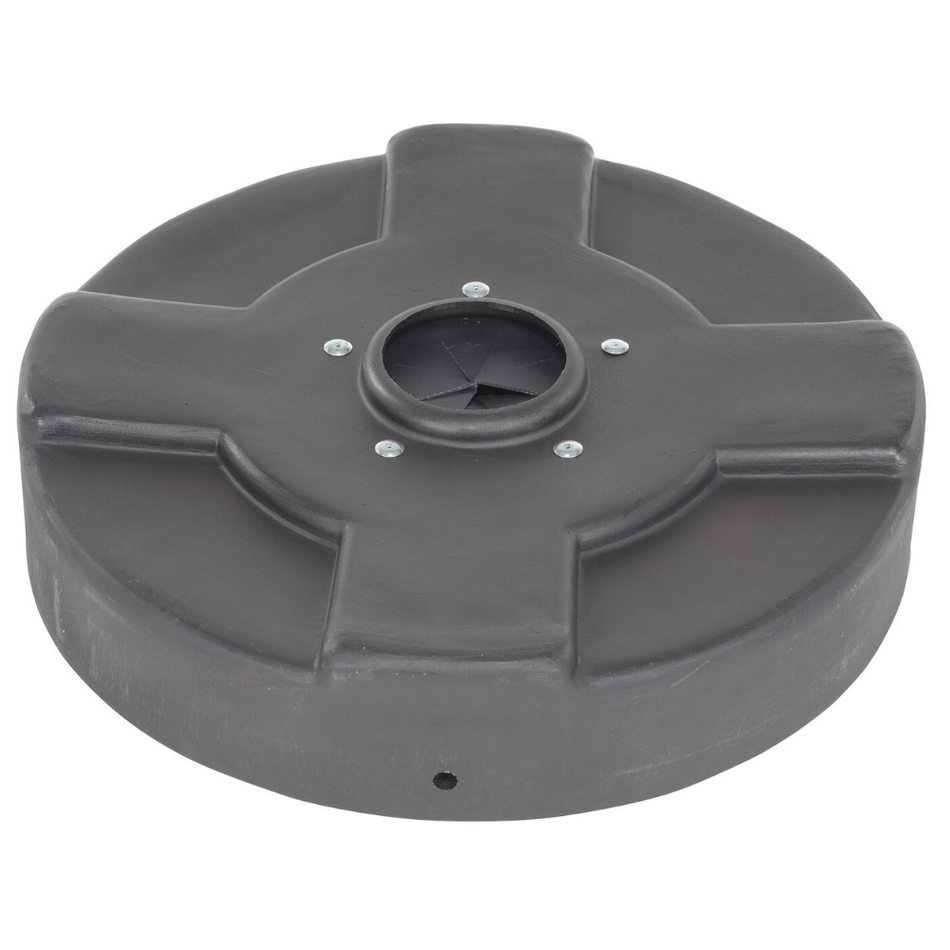 30 Gallon Low-Density Polyethylene Drum Recycling Lid with Flaps – DC-P-30-CANF-BK – Vestil