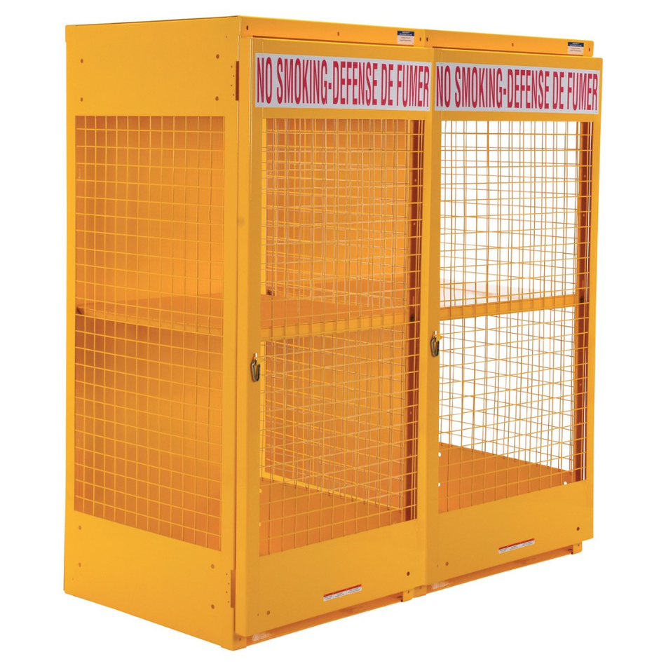 Steel Canadian LP Cylinder Storage Cabinet – 16 Cylinder Capacity – CYL-LP-16-CA – Vestil