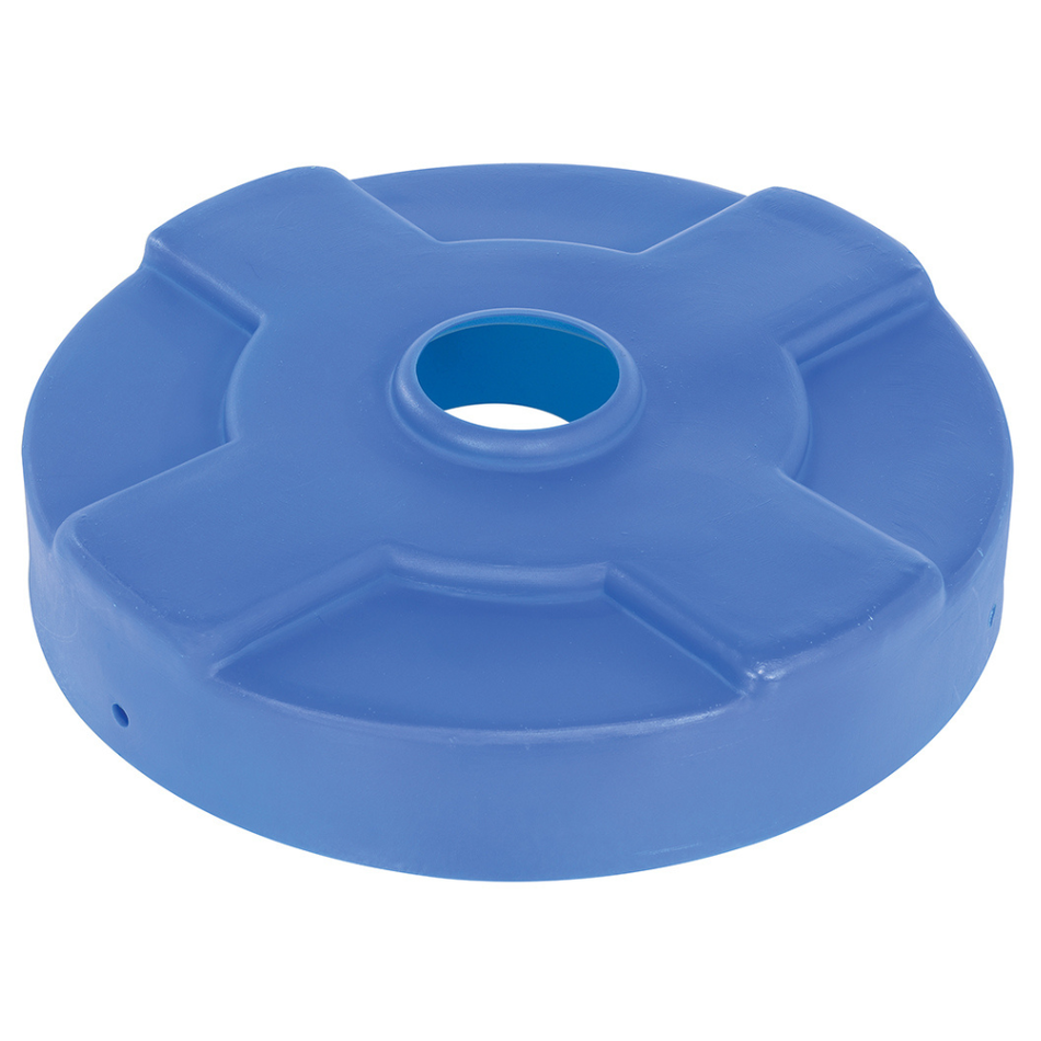 30 Gallon Low-Density Polyethylene Drum Recycling Lid – Blue – DC-P-30-CAN-BU – Vestil