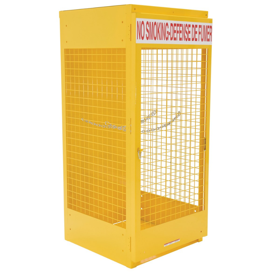 Steel Canadian Cylinder Storage Cabinet – 8 Cylinder Capacity – CYL-G-8-CA – Vestil