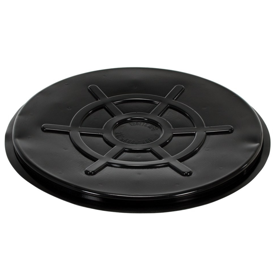 Polyethylene Drum Cover – DC-TP-B – 55 Gallon, Closed Head, Black – Vestil