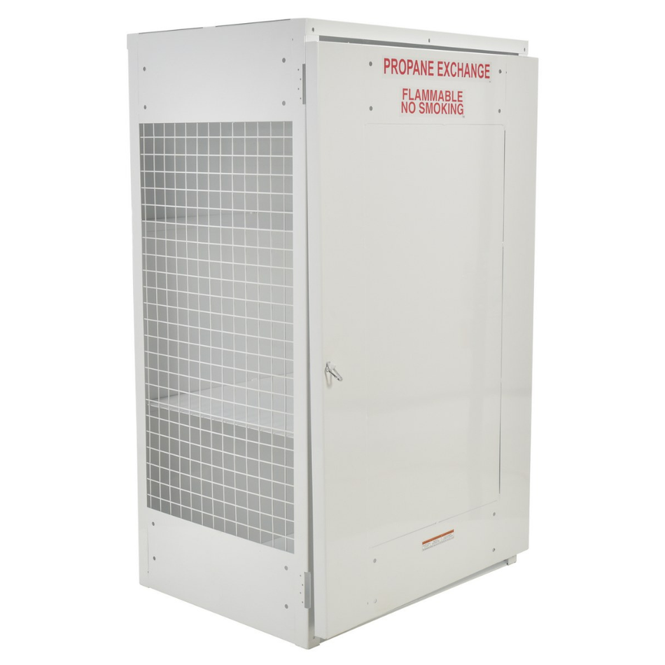 18 Cylinder Steel Propane Exchange Storage Cabinet with Solid Door – CYL-EX-18-S – Vestil