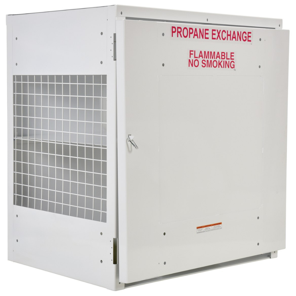 12 Cylinder Steel Propane Exchange Storage Cabinet with Solid Door – CYL-EX-12-S – Vestil