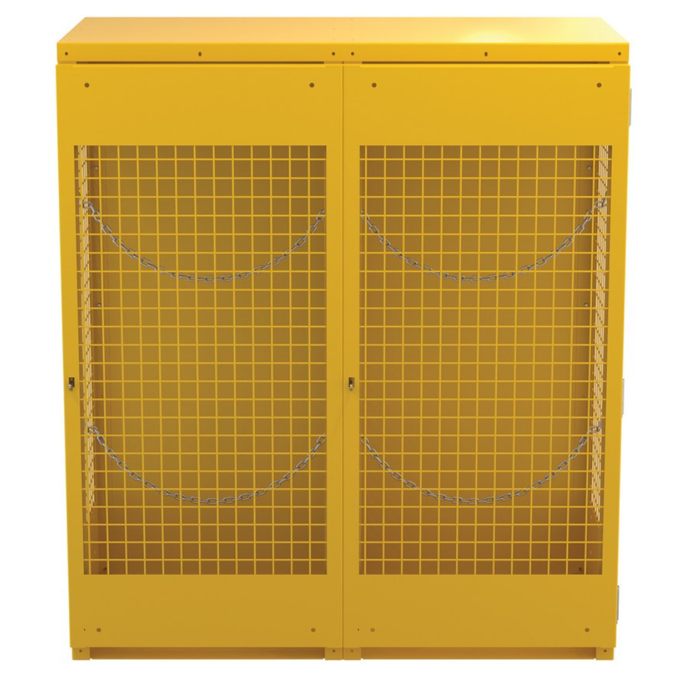 Steel Vertical Cylinder Cabinet – 10 to 20 Cylinder Capacity – CYL-V-1020 – Vestil