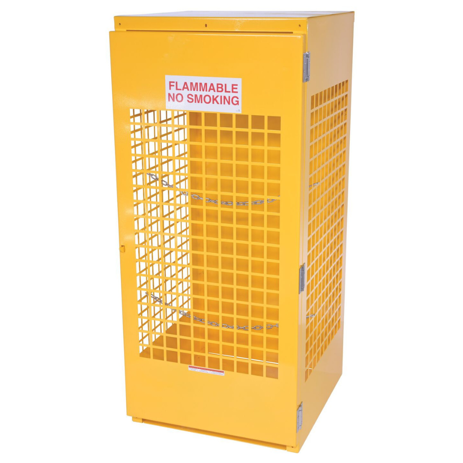 Steel Vertical Cylinder Cabinet – 5 to 10 Cylinder Capacity – CYL-V-510 – Vestil