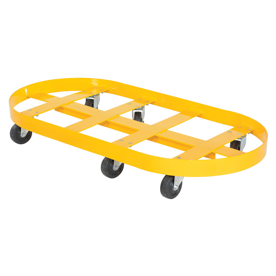 Steel Double Drum Dolly with Glass Filled Nylon Casters – 2000 Lb. Capacity – DRUM-X2-55-GFN – Vestil