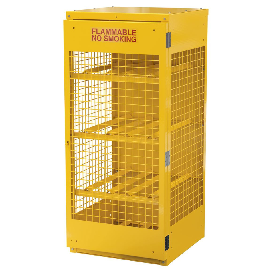 Steel Knockdown Horizontal Cylinder Cabinet – 8 Cylinder Capacity – CYL-H-8-KD – Vestil