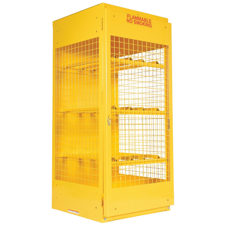 Steel Horizontal Cylinder Cabinet – 8 Cylinder Capacity – CYL-H-8 – Vestil