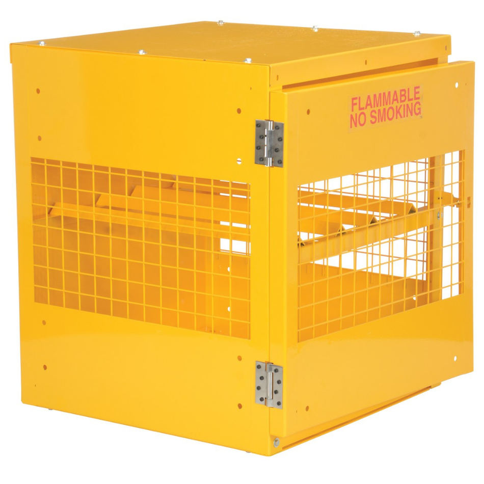 Steel Knockdown Horizontal Cylinder Cabinet – 4 Cylinder Capacity – CYL-H-4-KD – Vestil
