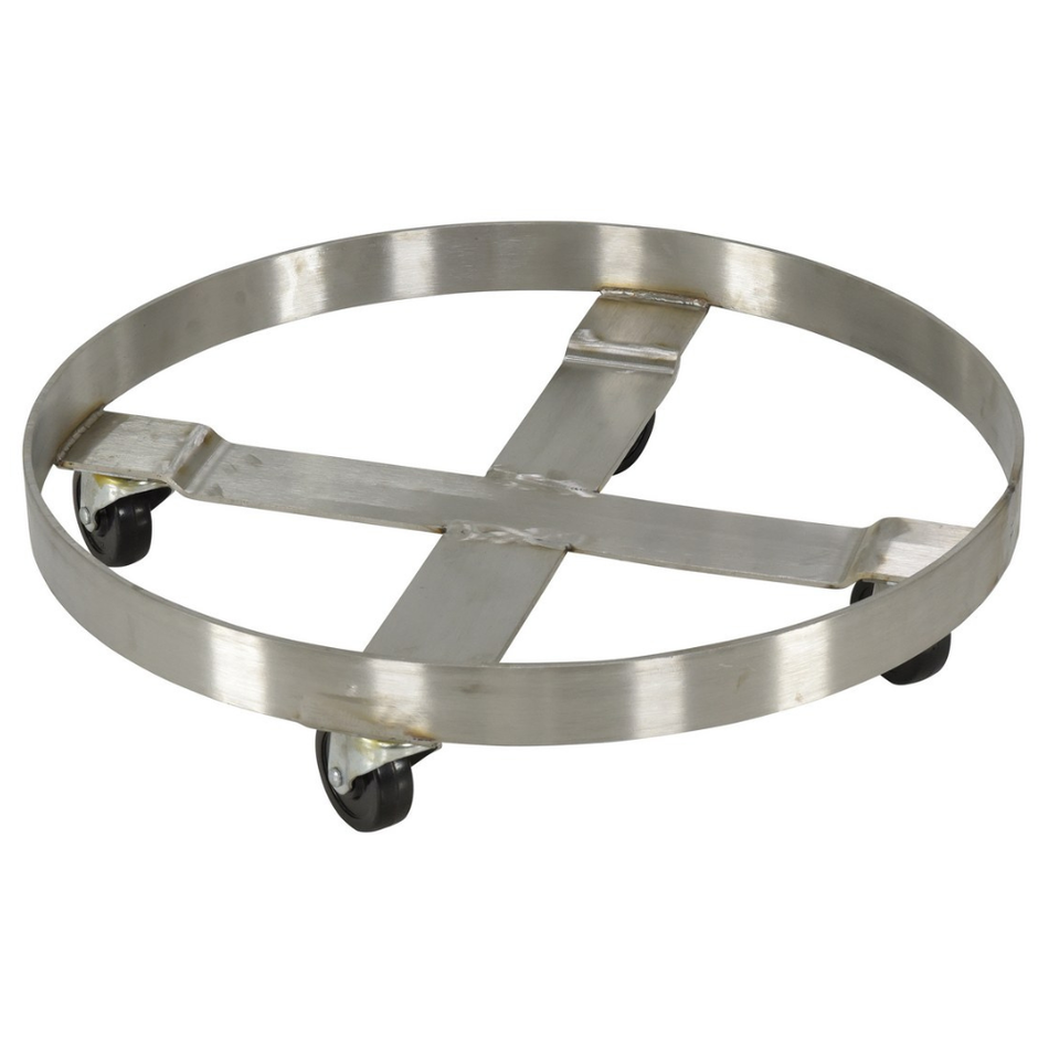 Stainless Steel Mobile Drum Dolly – 800 Lb. Capacity – DRUM-SS-55-H – Vestil
